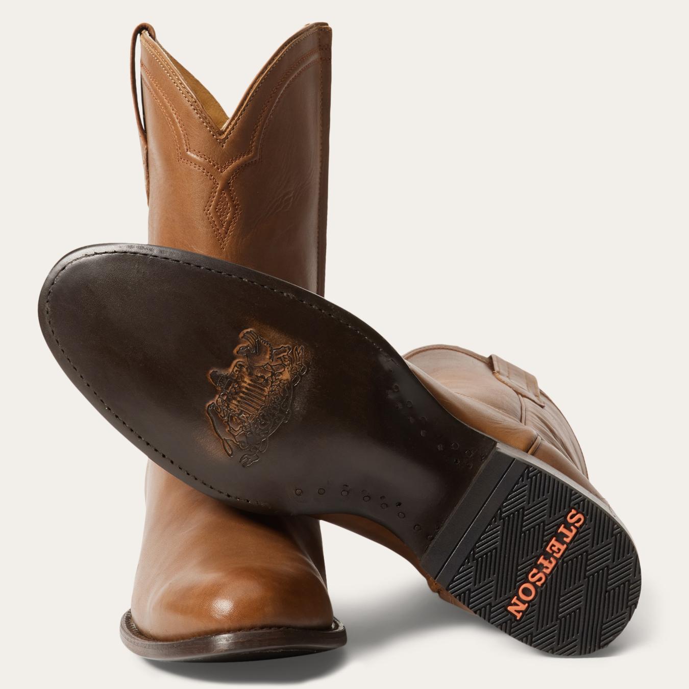 Men Western Stetson Rancher Zip Roper Burnished Tan