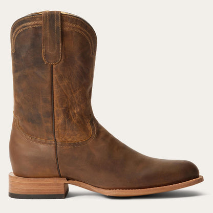 Men Western Stetson Rancher Zip Roper Oiled Brown