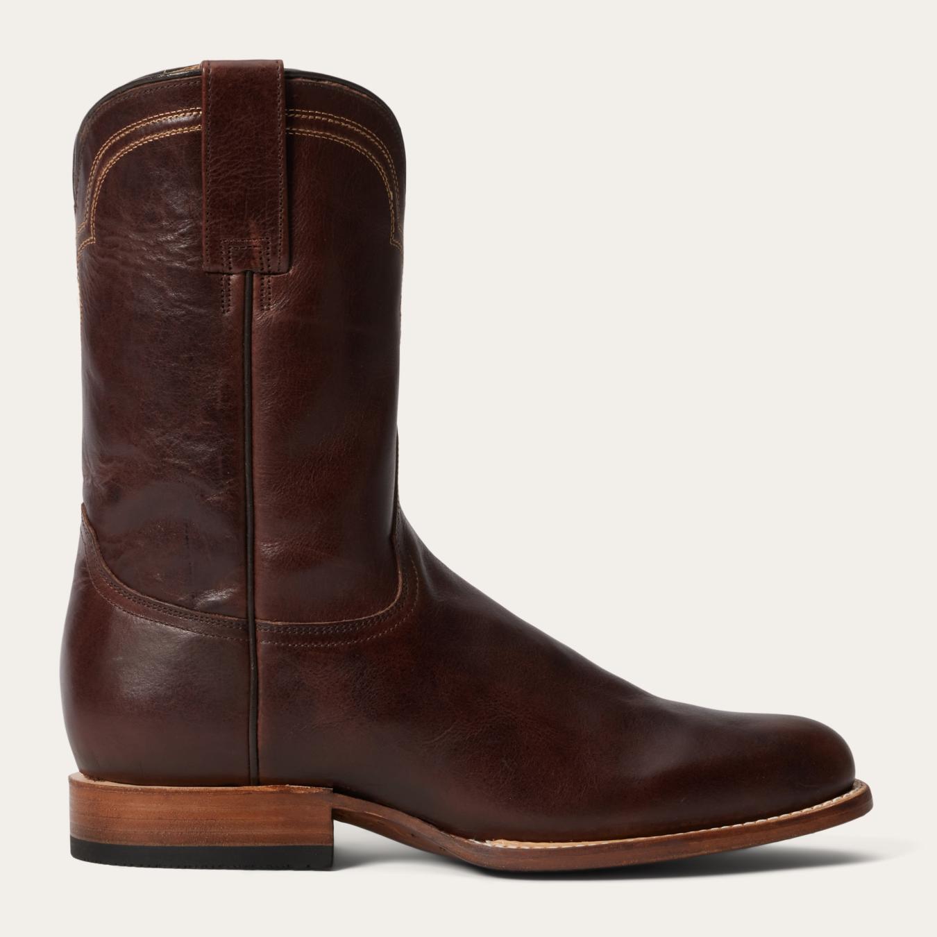 Men Western Stetson Rancher Zip Roper Oiled Oxblood