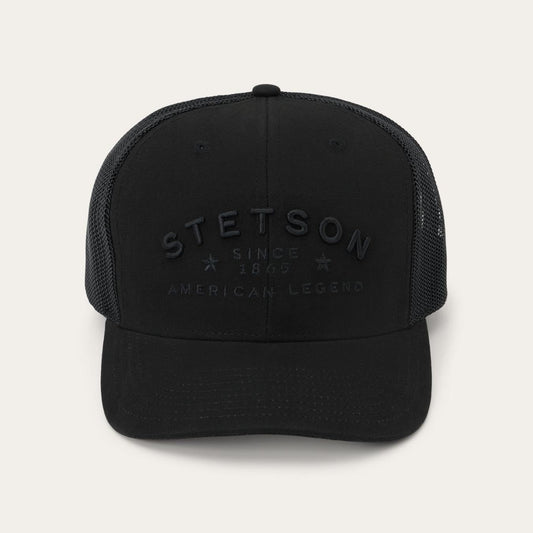 Men/Women Caps & Truckers Stetson American Legend Trucker Cap Black