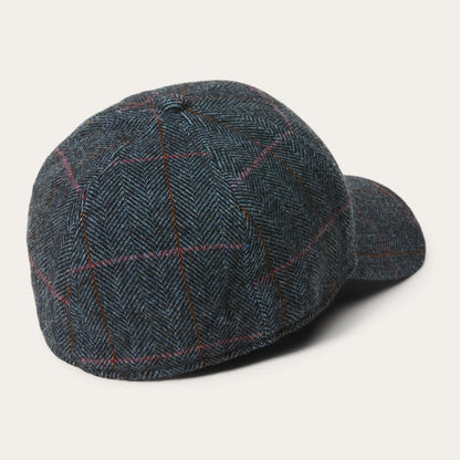 Men/Women Caps & Truckers Stetson Baseball Cap Wool Blue Herringbone