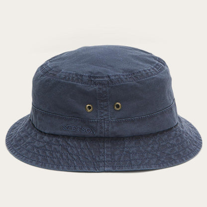 Men/Women Caps & Truckers Stetson Bucket Delave Organic Cotton Blue
