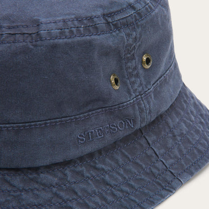 Men/Women Caps & Truckers Stetson Bucket Delave Organic Cotton Blue