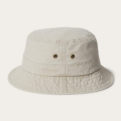 Men/Women Caps & Truckers Stetson Bucket Delave Organic Cotton Off White