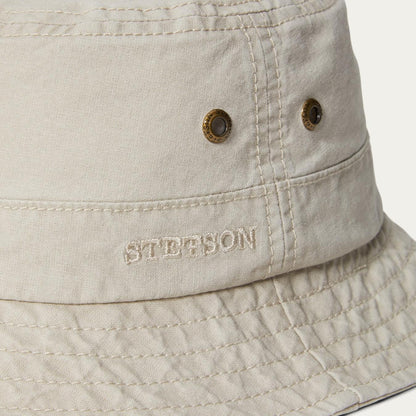 Men/Women Caps & Truckers Stetson Bucket Delave Organic Cotton Off White
