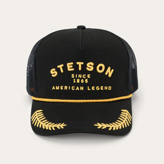 Men/Women Caps & Truckers Stetson Captain Trucker Cap Black
