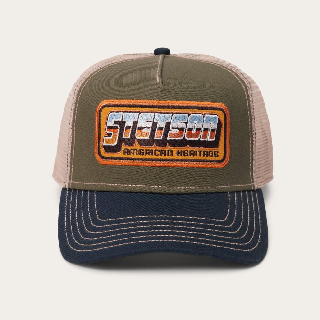 Men/Women Caps & Truckers Stetson Chrome Trucker Cap Green