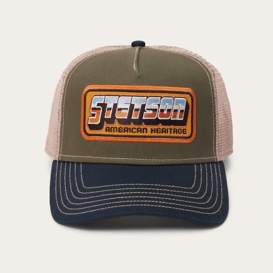 Men/Women Caps & Truckers Stetson Chrome Trucker Cap Green