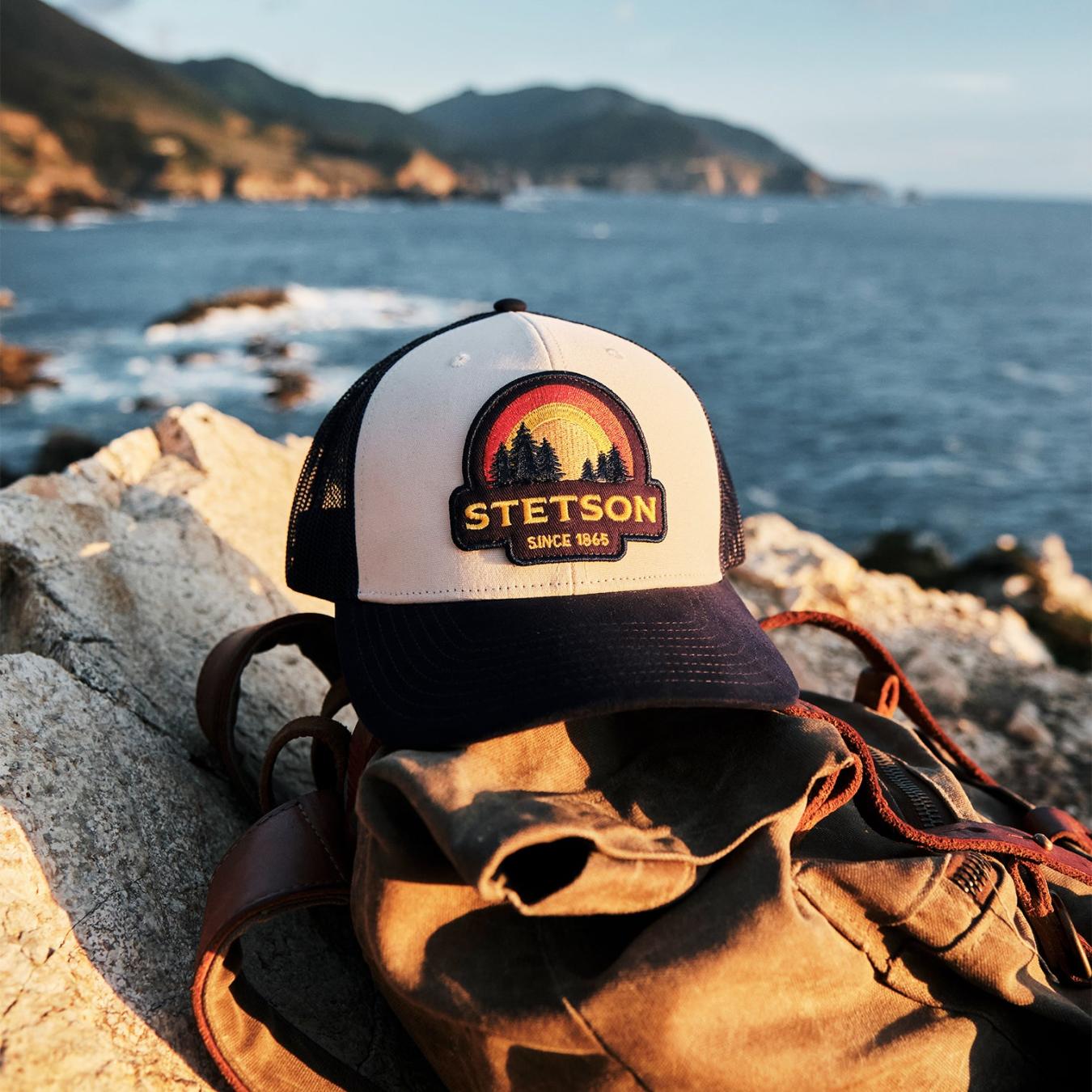 Men/Women Caps & Truckers Stetson Cream Sunset Trucker Cap Cream