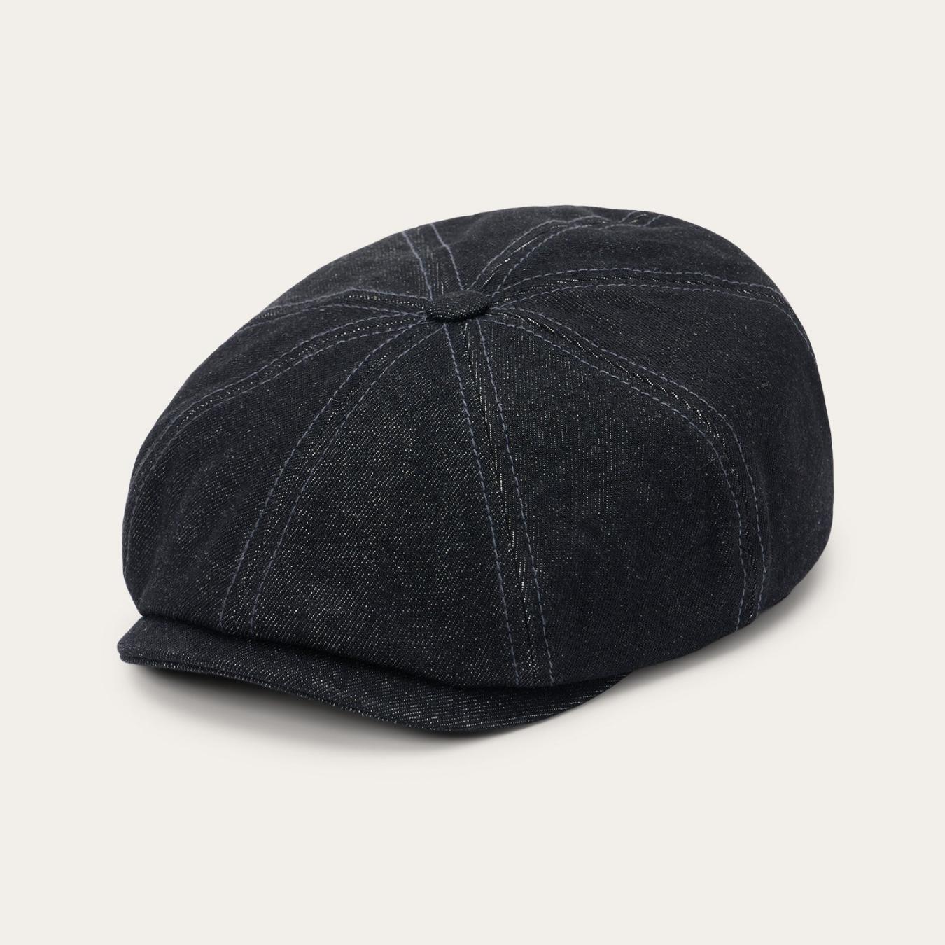 Men/Women Caps & Truckers Stetson Denim Hatteras Cap Black Denim