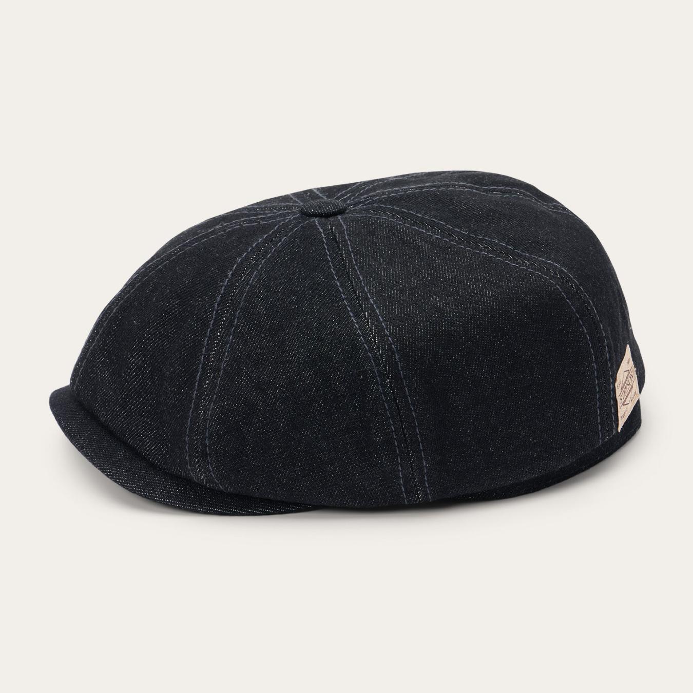 Men/Women Caps & Truckers Stetson Denim Hatteras Cap Black Denim