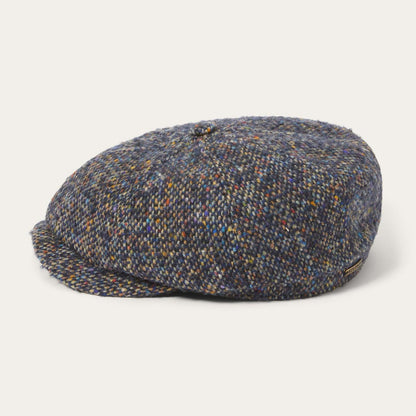 Men/Women Caps & Truckers Stetson Donegal Wool Hatteras Cap Blue Donegal