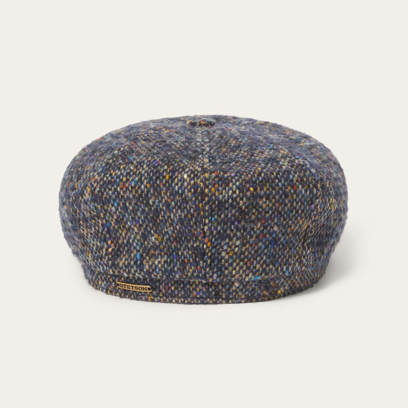 Men/Women Caps & Truckers Stetson Donegal Wool Hatteras Cap Blue Donegal