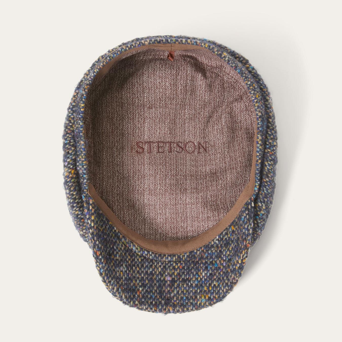 Men/Women Caps & Truckers Stetson Donegal Wool Hatteras Cap Blue Donegal