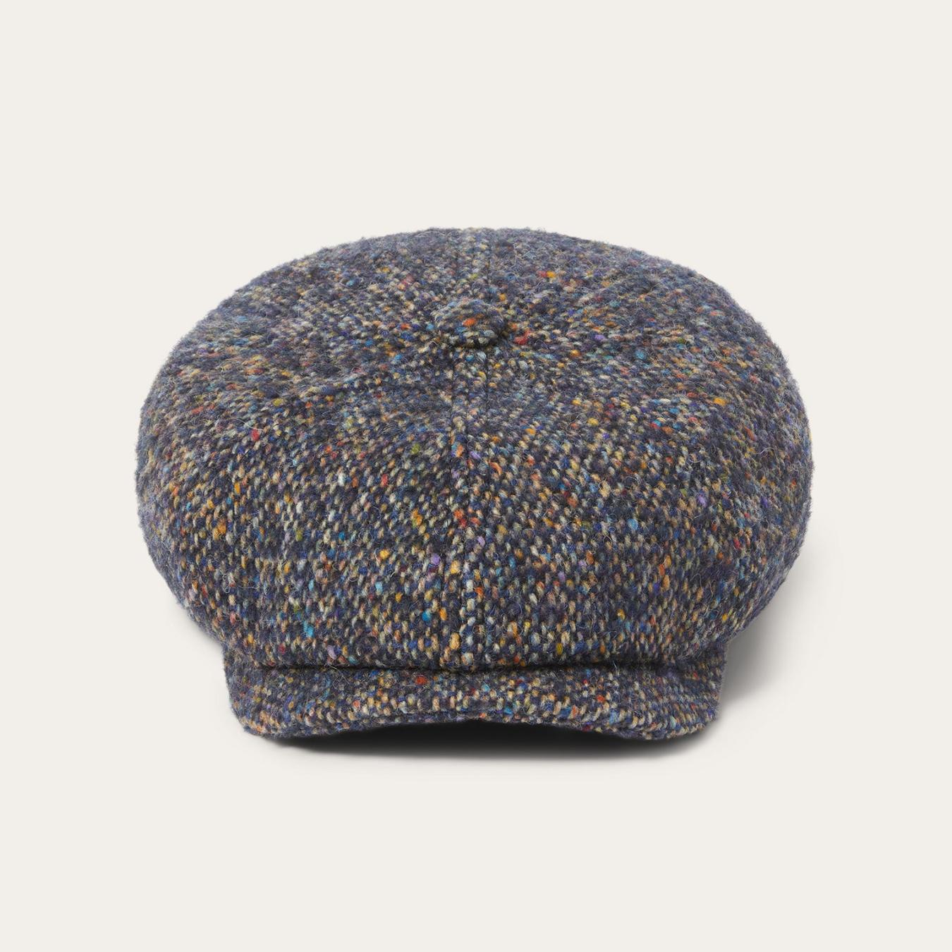 Men/Women Caps & Truckers Stetson Donegal Wool Hatteras Cap Blue Donegal