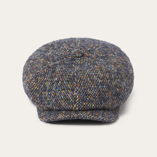 Men/Women Caps & Truckers Stetson Donegal Wool Hatteras Cap Blue Donegal