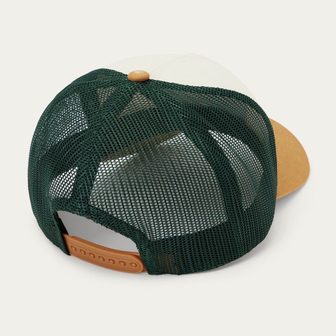 Men/Women Caps & Truckers Stetson Fishing Patch Trucker Cap Off White / Tan / Green