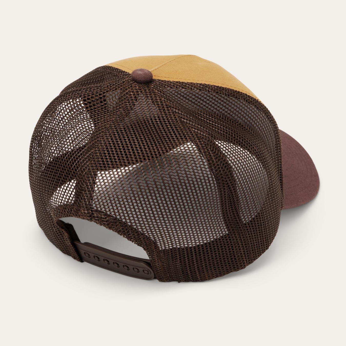 Men/Women Caps & Truckers Stetson Fishing Patch Trucker Cap Tan / Oxblood