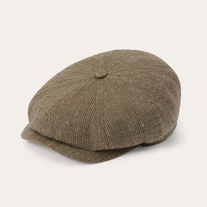 Men/Women Caps & Truckers Stetson Glen Check Linen/Silk Hatteras Cap Olive Check
