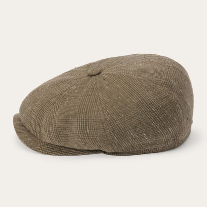 Men/Women Caps & Truckers Stetson Glen Check Linen/Silk Hatteras Cap Olive Check