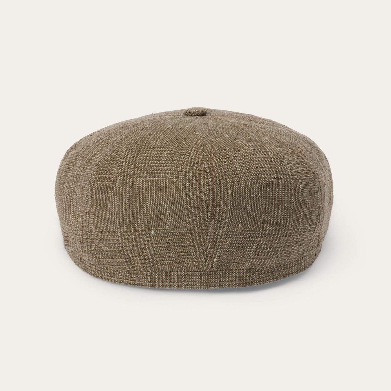 Men/Women Caps & Truckers Stetson Glen Check Linen/Silk Hatteras Cap Olive Check