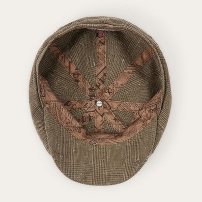 Men/Women Caps & Truckers Stetson Glen Check Linen/Silk Hatteras Cap Olive Check