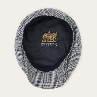 Men/Women Caps & Truckers Stetson Glen Check Silk/Cotton 8-Panel Cap Blue Check