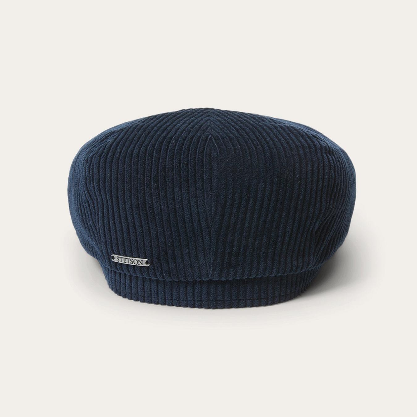 Men/Women Caps & Truckers Stetson Hatteras Cord Navy