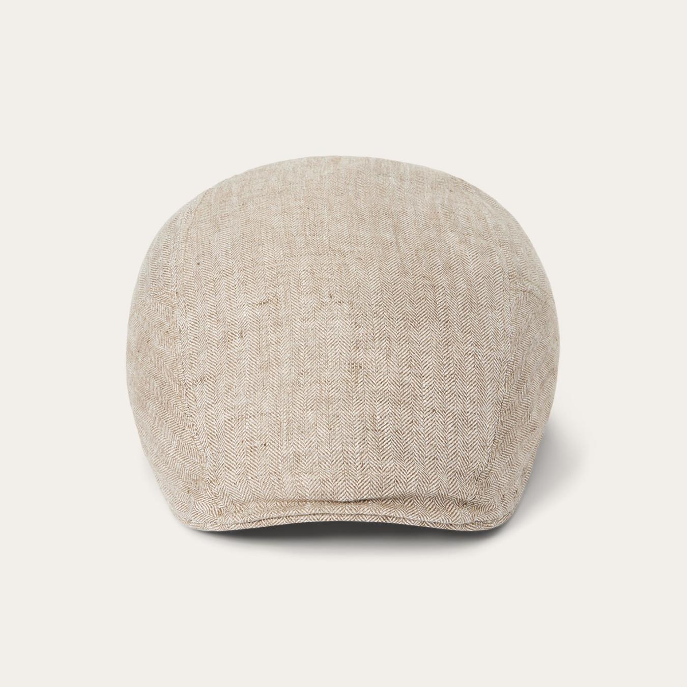 Men/Women Caps & Truckers Stetson Herringbone Linen Ivy Cap Beige Herringbone