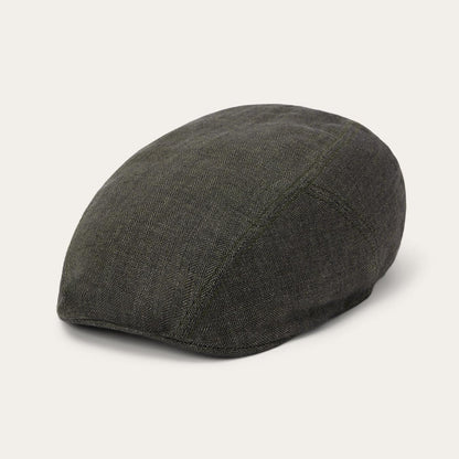 Men/Women Caps & Truckers Stetson Herringbone Linen Ivy Cap Olive Herringbone
