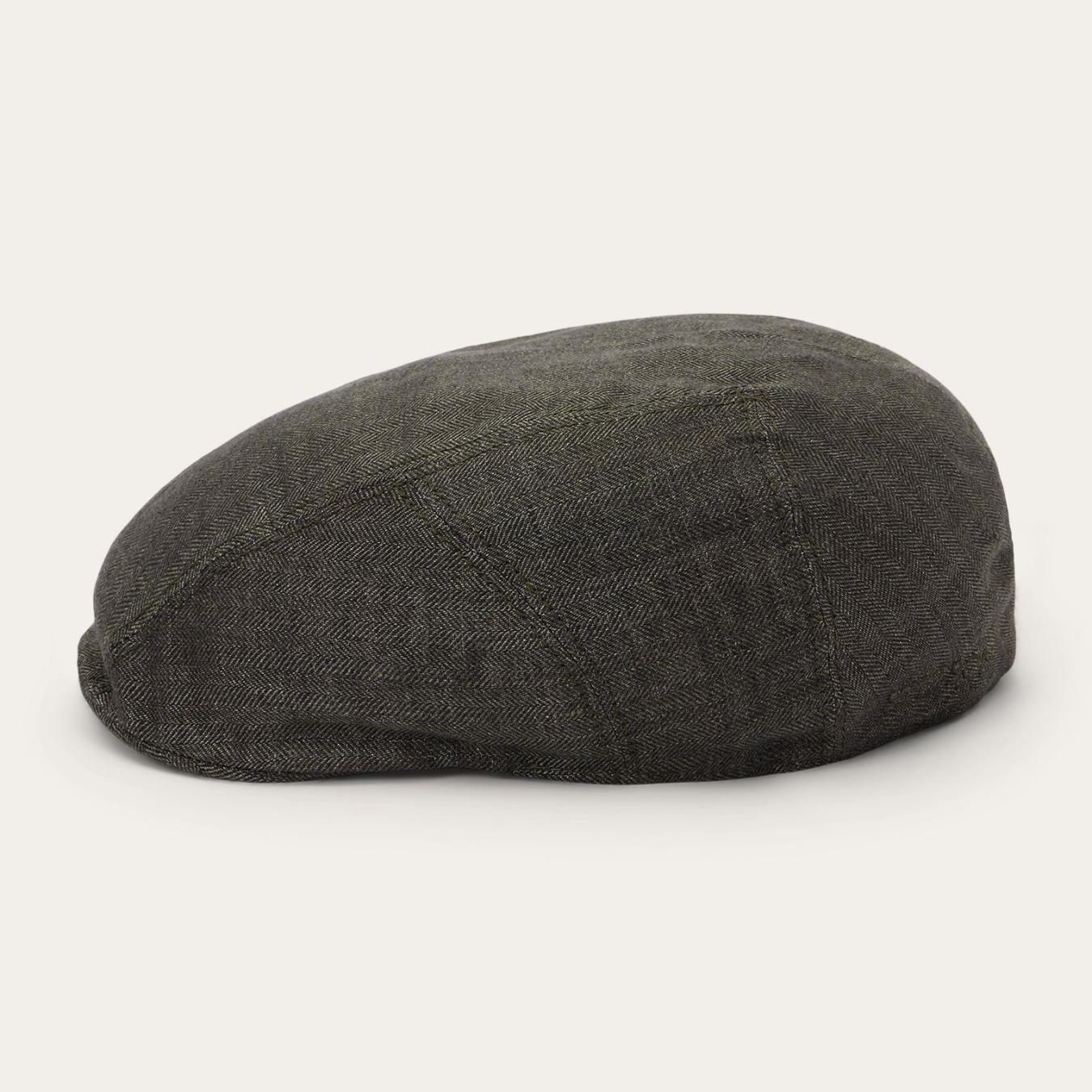 Men/Women Caps & Truckers Stetson Herringbone Linen Ivy Cap Olive Herringbone