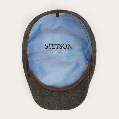 Men/Women Caps & Truckers Stetson Herringbone Linen Ivy Cap Olive Herringbone