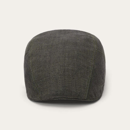 Men/Women Caps & Truckers Stetson Herringbone Linen Ivy Cap Olive Herringbone