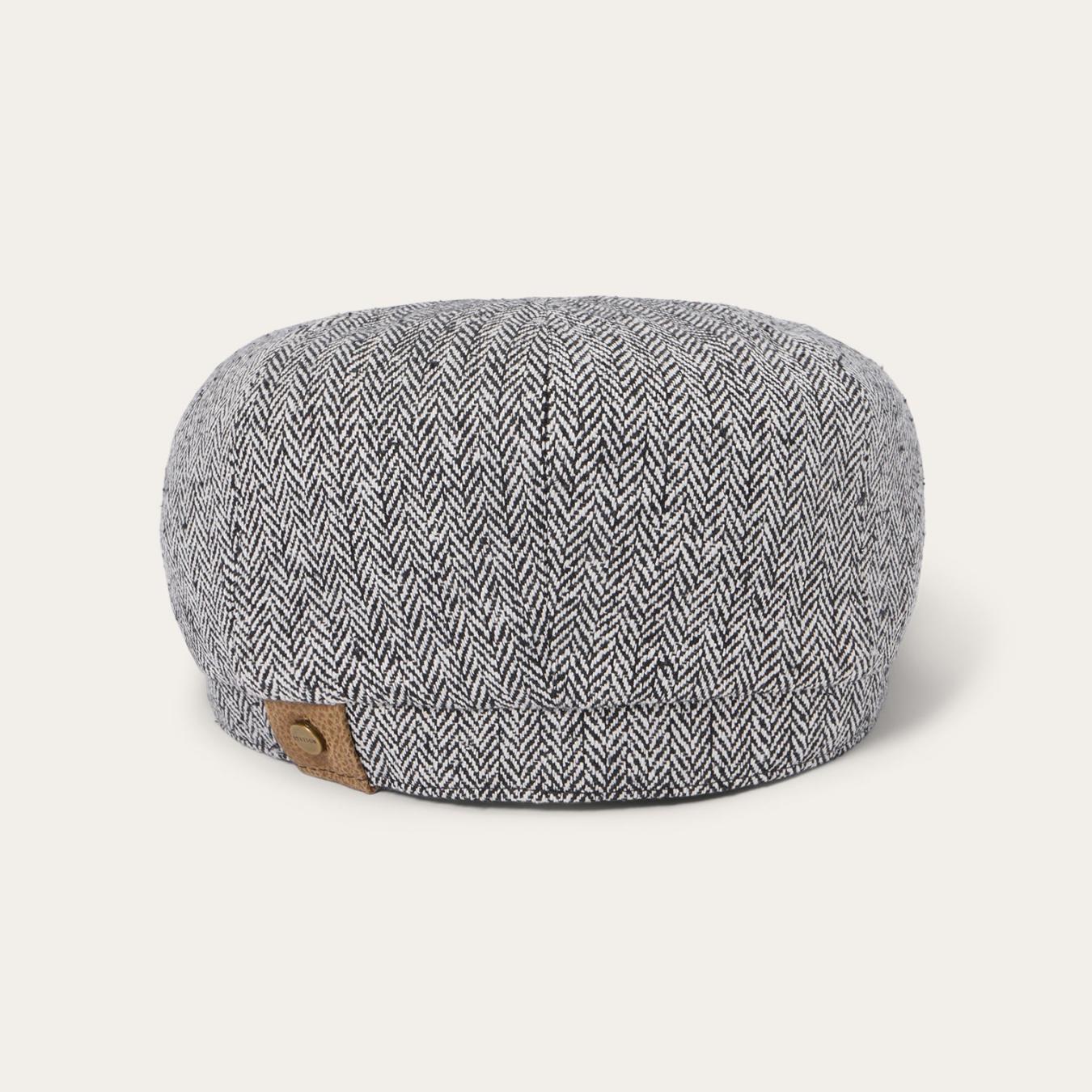 Men/Women Caps & Truckers Stetson Herringbone Silk Hatteras Black Herringbone