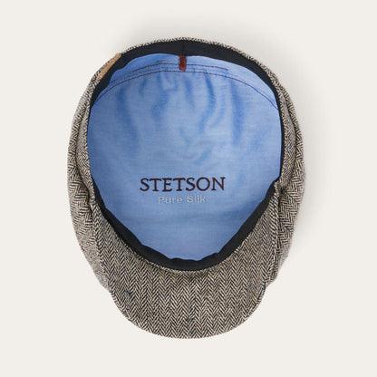 Men/Women Caps & Truckers Stetson Herringbone Silk Hatteras Black/brown Herringbone