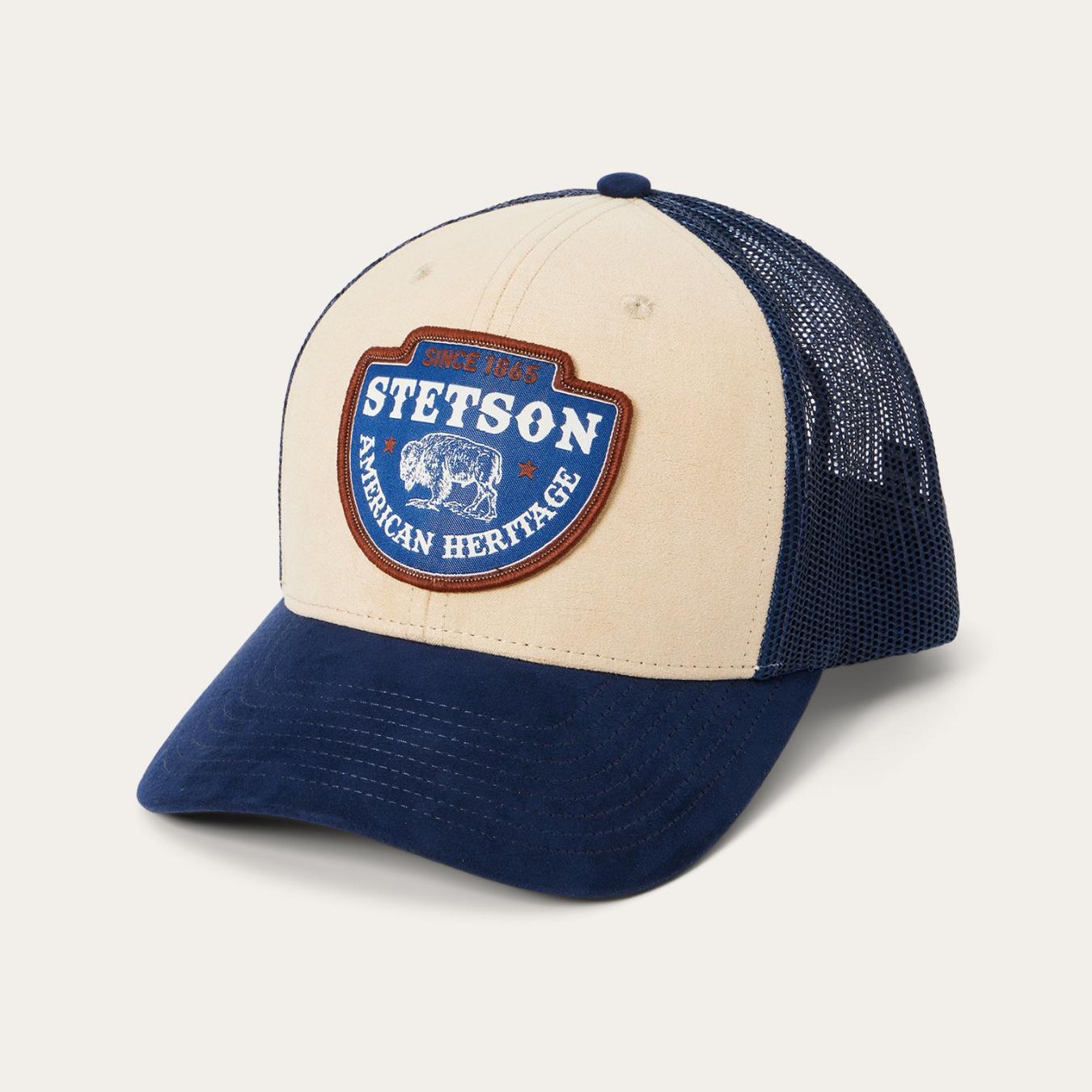 Men/Women Caps & Truckers Stetson Khaki Arrowhead Patch Trucker Cap Khaki