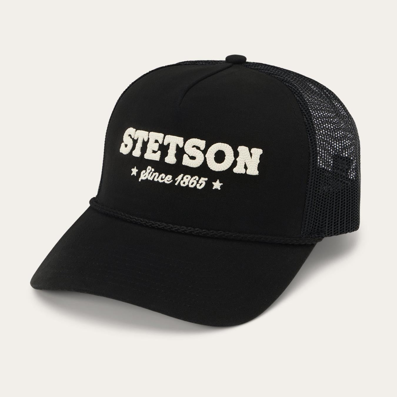 Men/Women Caps & Truckers Stetson Lasso Trucker Cap Black