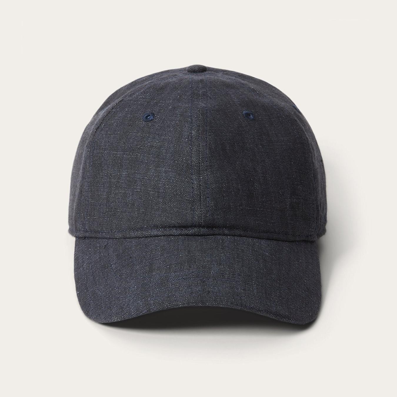 Men/Women Caps & Truckers Stetson Linen Baseball Cap Dark Grey