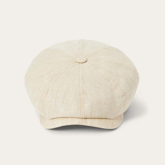 Men/Women Caps & Truckers Stetson Linen Hatteras Newsboy Beige