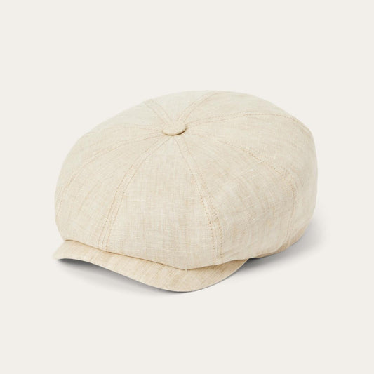 Men/Women Caps & Truckers Stetson Linen Hatteras Newsboy Beige