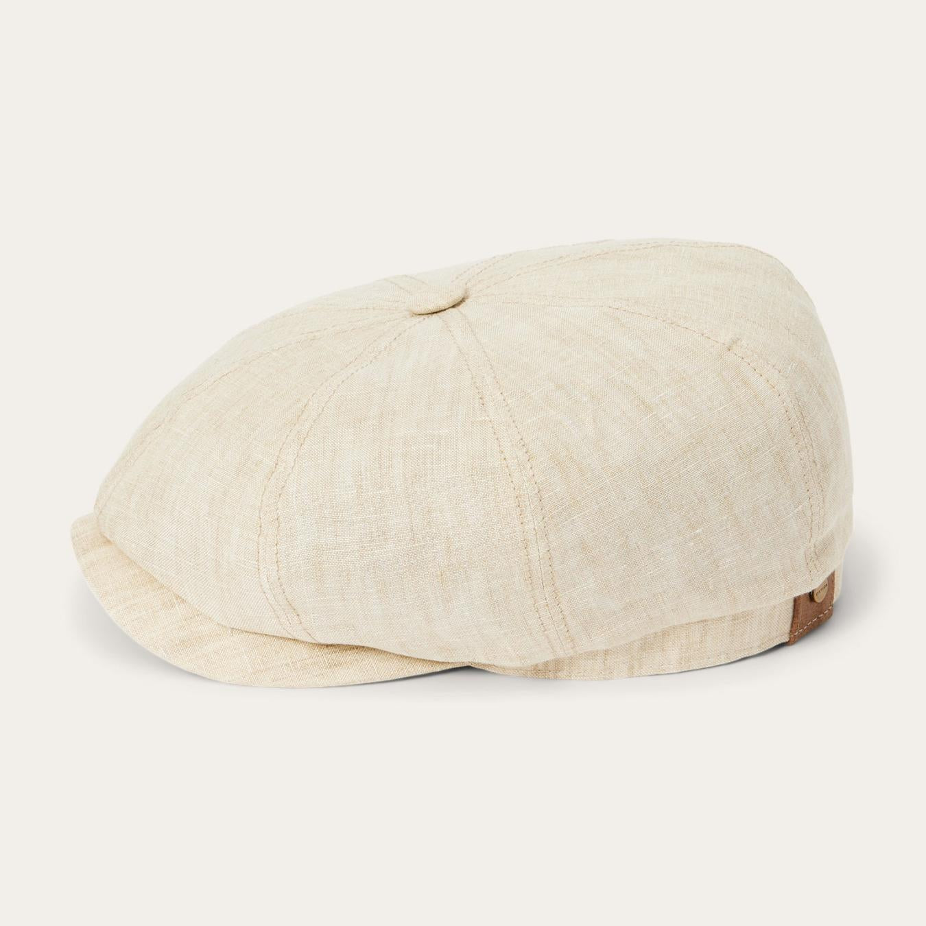 Men/Women Caps & Truckers Stetson Linen Hatteras Newsboy Beige