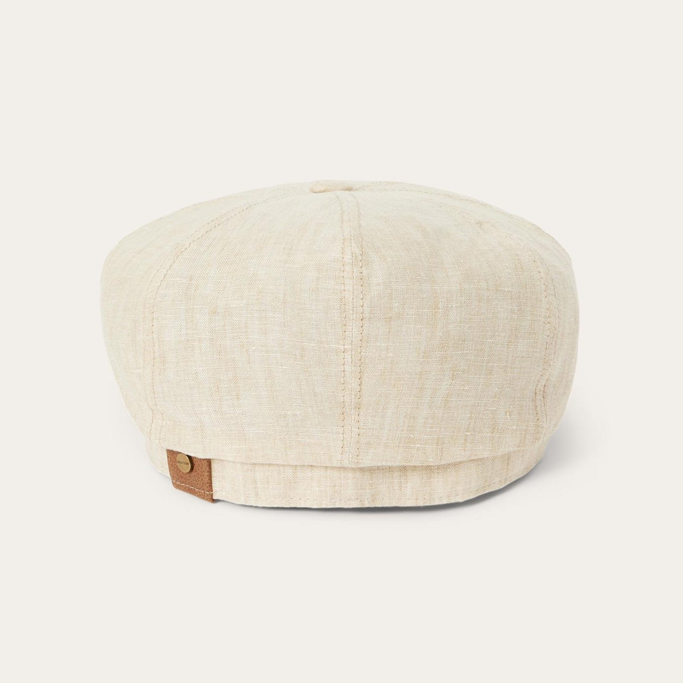 Men/Women Caps & Truckers Stetson Linen Hatteras Newsboy Beige