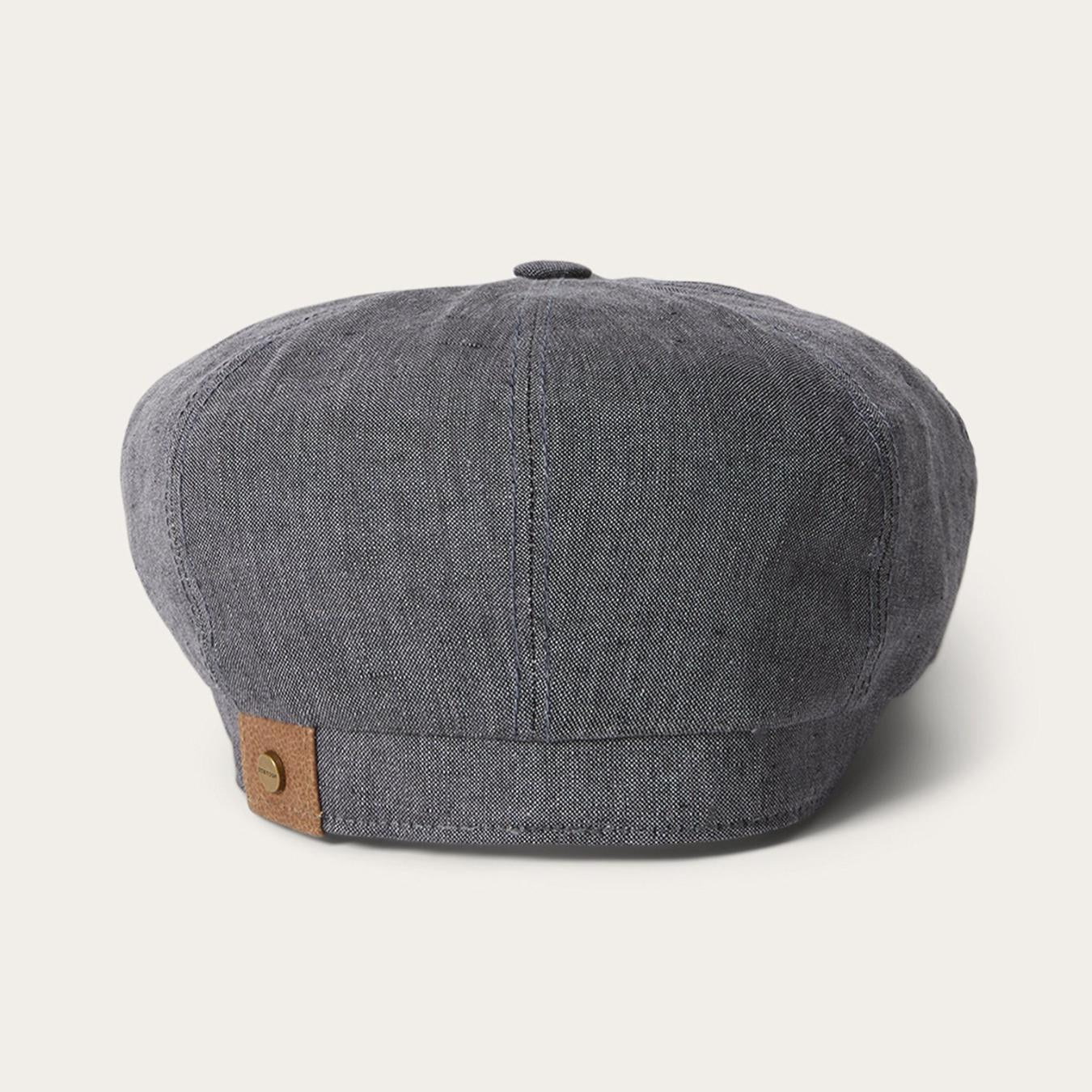 Men/Women Caps & Truckers Stetson Linen Hatteras Newsboy Grey
