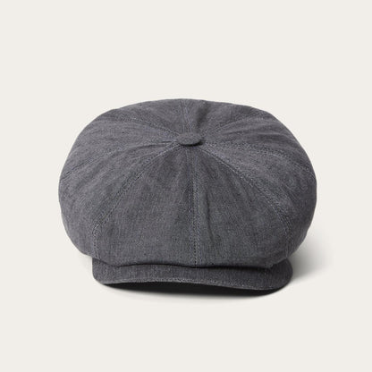 Men/Women Caps & Truckers Stetson Linen Hatteras Newsboy Grey