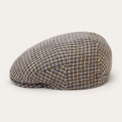 Men/Women Caps & Truckers Stetson Linen/Cotton Houndstooth Driver Cap Multicolor Houndstooth
