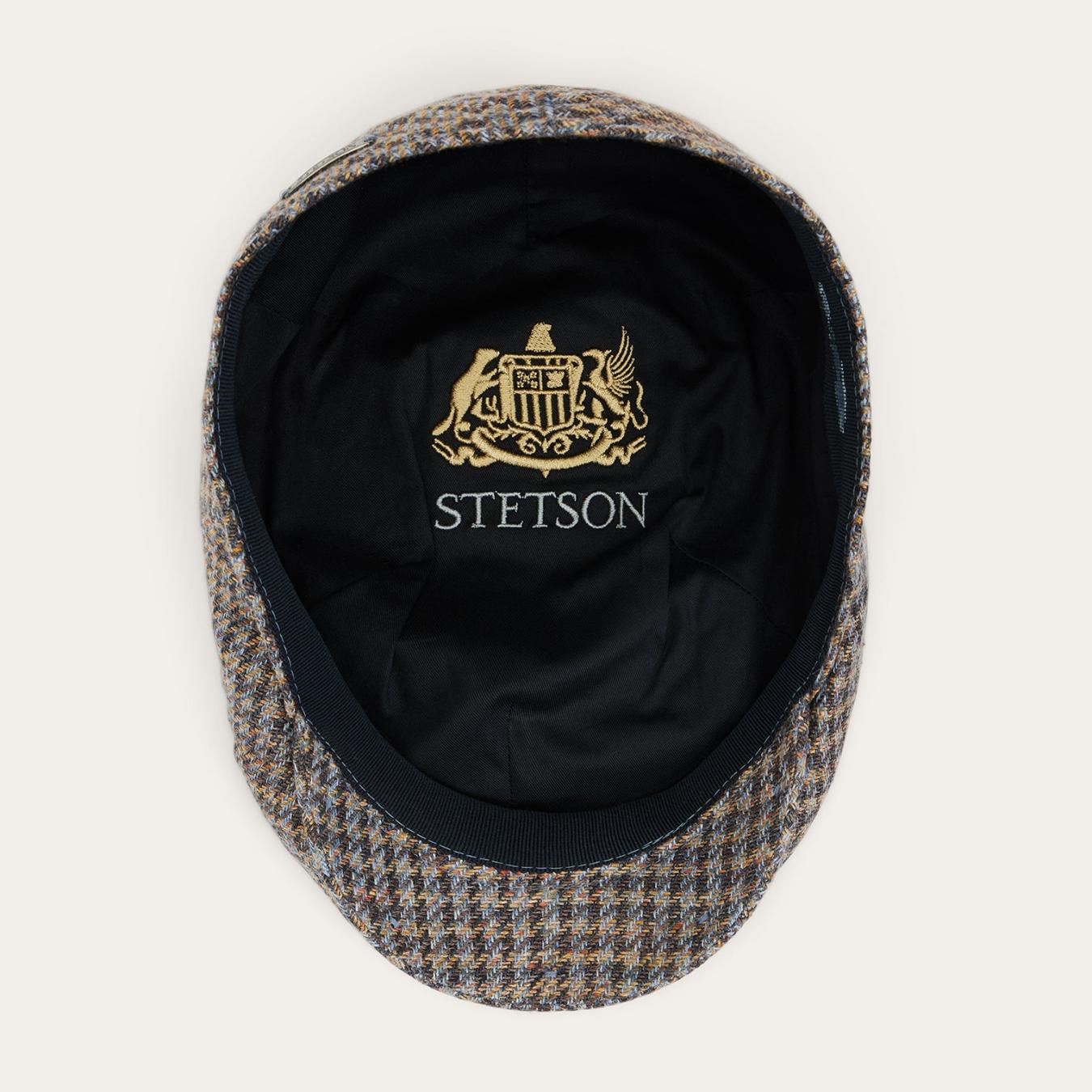 Men/Women Caps & Truckers Stetson Linen/Cotton Houndstooth Driver Cap Multicolor Houndstooth