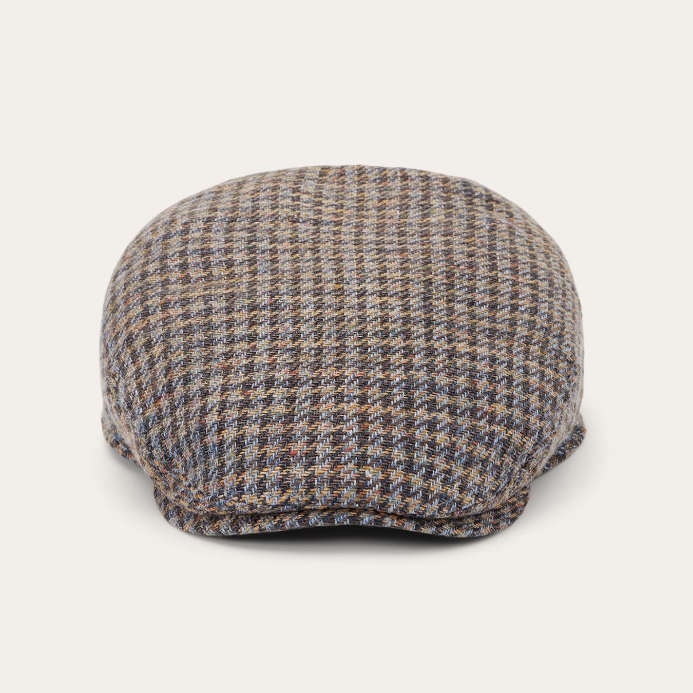 Men/Women Caps & Truckers Stetson Linen/Cotton Houndstooth Driver Cap Multicolor Houndstooth