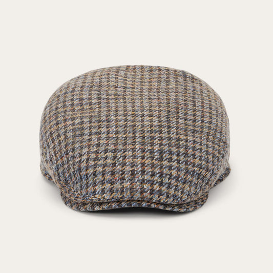 Men/Women Caps & Truckers Stetson Linen/Cotton Houndstooth Driver Cap Multicolor Houndstooth