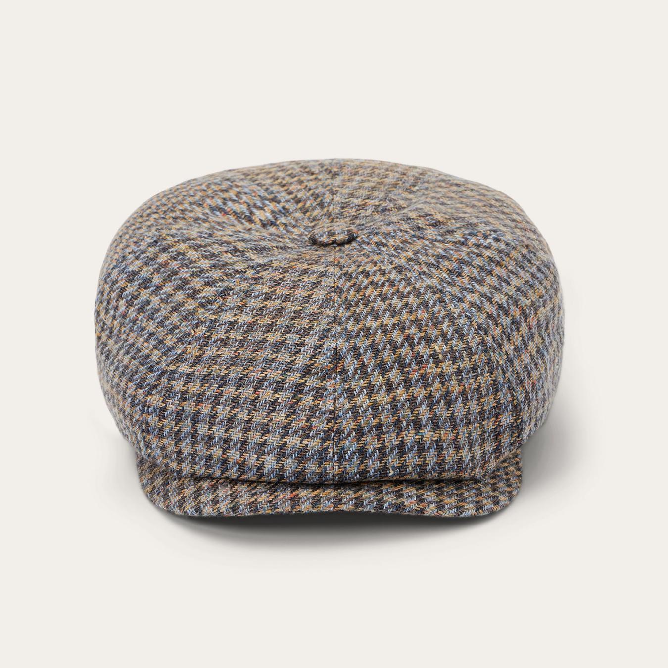Men/Women Caps & Truckers Stetson Linen/Cotton Houndstooth Hatteras Multicolor Houndstooth