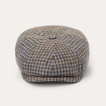 Men/Women Caps & Truckers Stetson Linen/Cotton Houndstooth Hatteras Multicolor Houndstooth